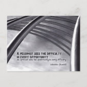 Winston Churchill Inspirerend Quote Mogelijkheid Briefkaart (Voorkant)