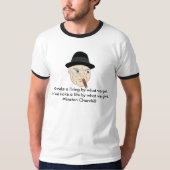 Winston Churchill Inspirerend Shirt (Voorkant)