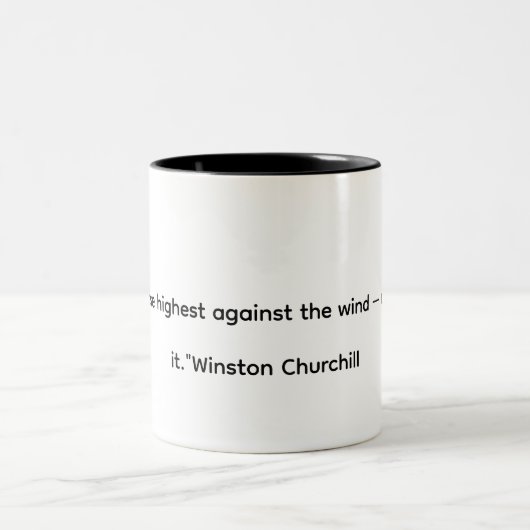 Winston Churchill Inspirerende Quote Mok – Vlieger (Center)