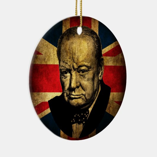 Winston Churchill Keramisch Ornament (Rechts)
