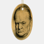Winston Churchill Keramisch Ornament (Rechts)