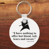 Winston Churchill Keyring - Citaat 10 Sleutelhanger (Voorkant)