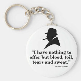Winston Churchill Keyring - Citaat 10 Sleutelhanger