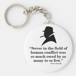 Winston Churchill Keyring - Citaat 11 Sleutelhanger