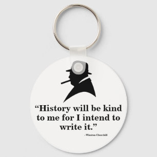 Winston Churchill Keyring - Citaat 18 Sleutelhanger