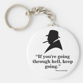 Winston Churchill Keyring - Citaat 1 Sleutelhanger