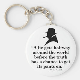 Winston Churchill Keyring - Citaat 24 Sleutelhanger