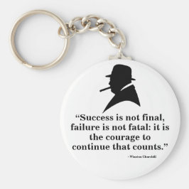 Winston Churchill Keyring - Citaat 5 Sleutelhanger