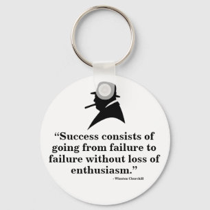 Winston Churchill Keyring - Citaat 7 Sleutelhanger