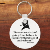 Winston Churchill Keyring - Citaat 7 Sleutelhanger (Voorkant)