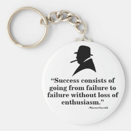 Winston Churchill Keyring - Citaat 7 Sleutelhanger