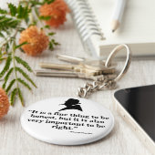 Winston Churchill Keyring - Quote 15 Sleutelhanger (Zijkant)