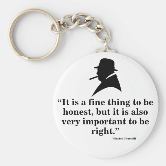 Winston Churchill Keyring - Quote 15 Sleutelhanger (Voorkant)