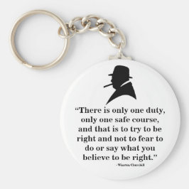 Winston Churchill Keyring - Quote 8 Sleutelhanger