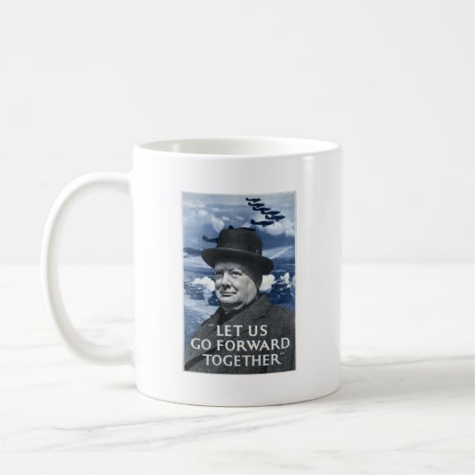 Winston Churchill Koffiemok (Links)