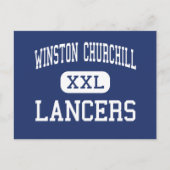 Winston Churchill - Lancers - High - Eugene Oregon Briefkaart (Voorkant)