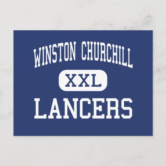Winston Churchill - Lancers - High - Eugene Oregon Briefkaart (Voorkant)