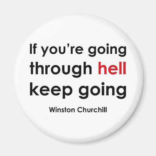 Winston Churchill Magneet (Voorkant)