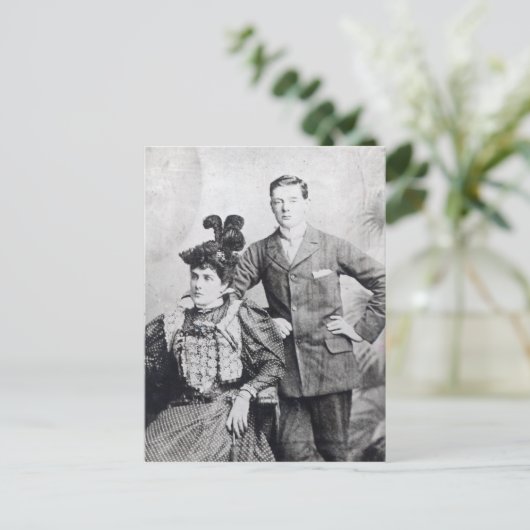 Winston Churchill met zijn moeder 2 Briefkaart (Staand voorkant)