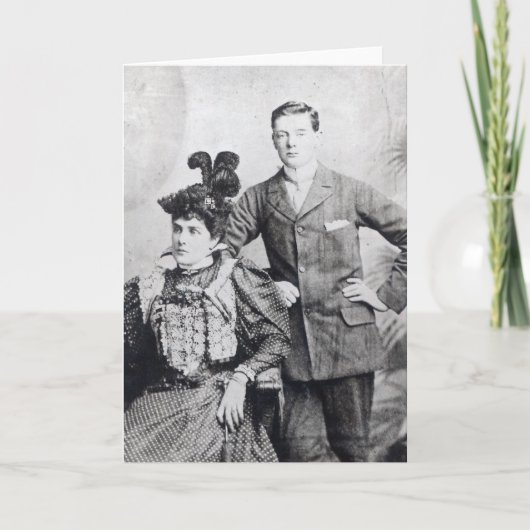 Winston Churchill met zijn moeder 2 Kaart (Voorkant)