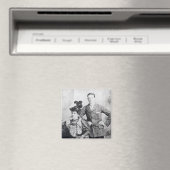 Winston Churchill met zijn moeder 2 Magneet (Insitu (Vaatwasser))