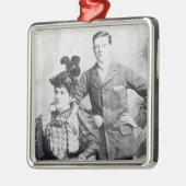 Winston Churchill met zijn moeder 2 Metalen Ornament (Links)