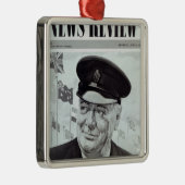 Winston Churchill Metalen Ornament (Rechts)