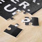 Winston Churchill "Never Give Up" Legpuzzel (Zijkant)