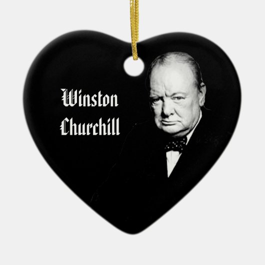 Winston Churchill Ornaments Keramisch Ornament (Voorkant)