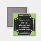 Winston Churchill Positieve houding Quote Magneet (Voorkant / Achterkant)