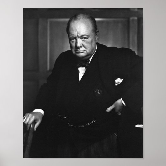 Winston Churchill Poster (Voorkant)