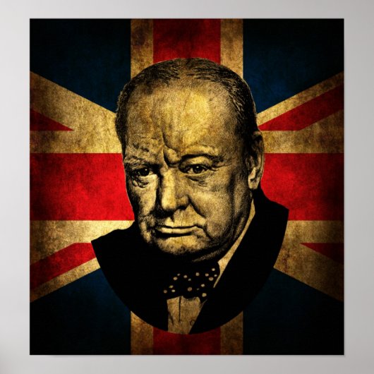 Winston Churchill Poster (Voorkant)