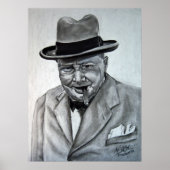 Winston Churchill Poster (Voorkant)