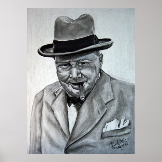 Winston Churchill Poster (Voorkant)