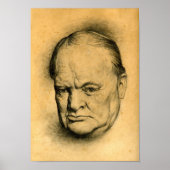 Winston Churchill Poster (Voorkant)