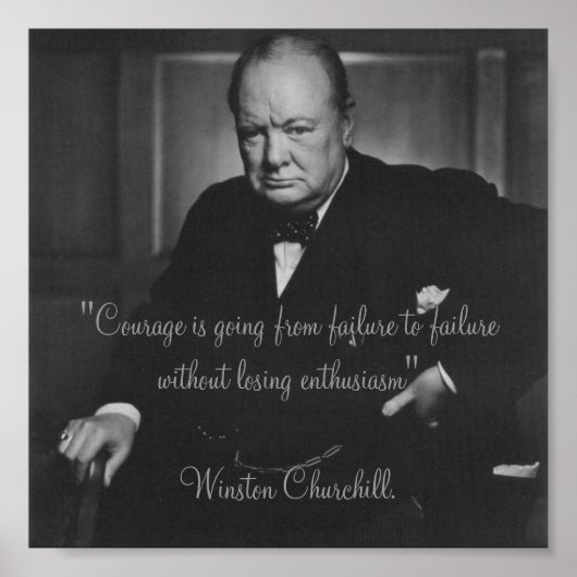 Winston Churchill Poster (Voorkant)