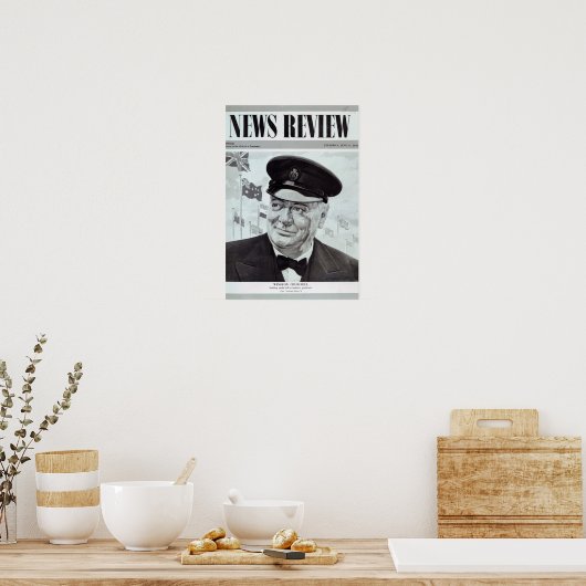 Winston Churchill Poster (Keuken)