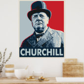Winston Churchill Poster (Keuken)