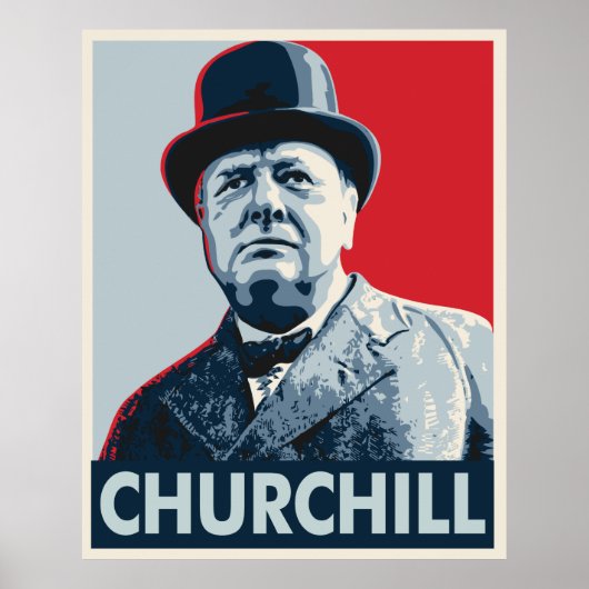 Winston Churchill Poster (Voorkant)