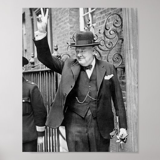 Winston Churchill Poster (Voorkant)