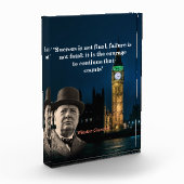 Winston Churchill-prijsopgave voor Poster met moed Fotoblokken (Links)