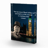 Winston Churchill-prijsopgave voor Poster met moed Fotoblokken (Rechts)