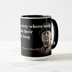 Winston Churchill-prijsvraag voor gratis toespraak Mok