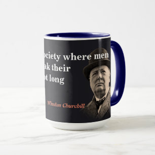Winston Churchill-prijsvraag voor gratis toespraak Mok