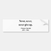 Winston Churchill Quote 1a Bumpersticker (Voorkant)