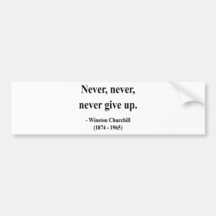 Winston Churchill Quote 1a Bumpersticker