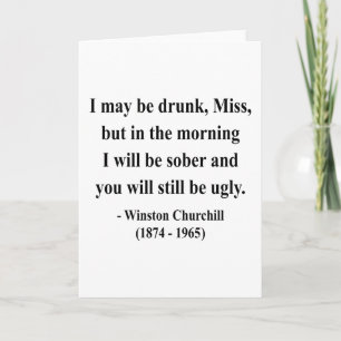 Winston Churchill Quote 2a Kaart