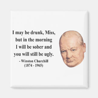 Winston Churchill Quote 2b Magneet