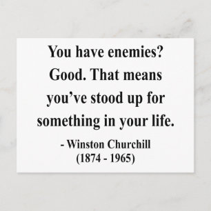 Winston Churchill Quote 3a Briefkaart