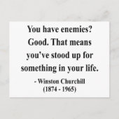 Winston Churchill Quote 3a Briefkaart (Voorkant)